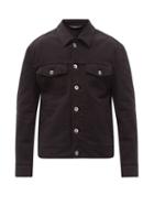 Matchesfashion.com Brioni - Patch-pocket Cotton-twill Jacket - Mens - Black