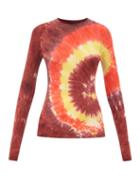 Matchesfashion.com Gabriela Hearst - Miller Round-neck Tie-dye Cashmere Sweater - Womens - Red Multi