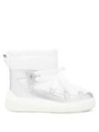 Matchesfashion.com Moncler - Florine Technical-shell And Leather Boots - Womens - White