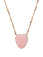 Matchesfashion.com Irene Neuwirth - Opal Heart & 18kt Rose Gold Necklace - Womens - Pink