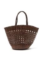 Matchesfashion.com Dragon Diffusion - Myra Woven Leather Handbag - Womens - Dark Brown