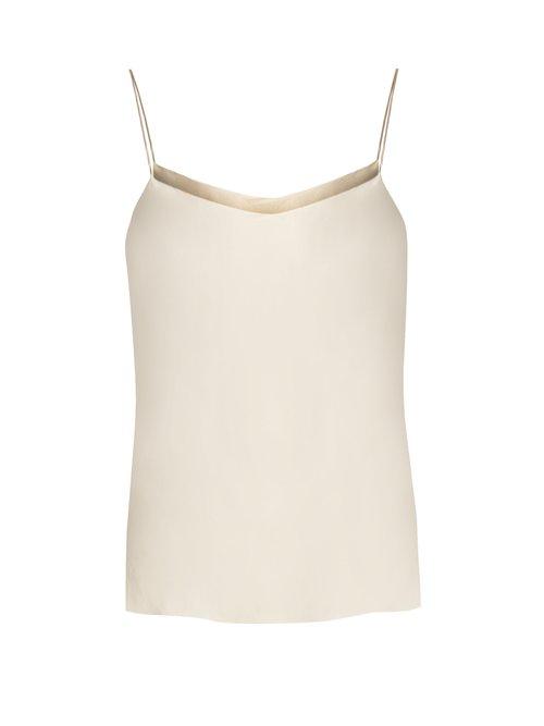 Matchesfashion.com The Row - Biggins Stretch Satin Cami Top - Womens - Cream