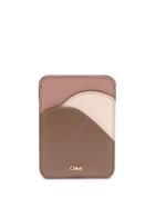 Matchesfashion.com Chlo - Walden Colour-block Leather Cardholder - Womens - Pink Multi