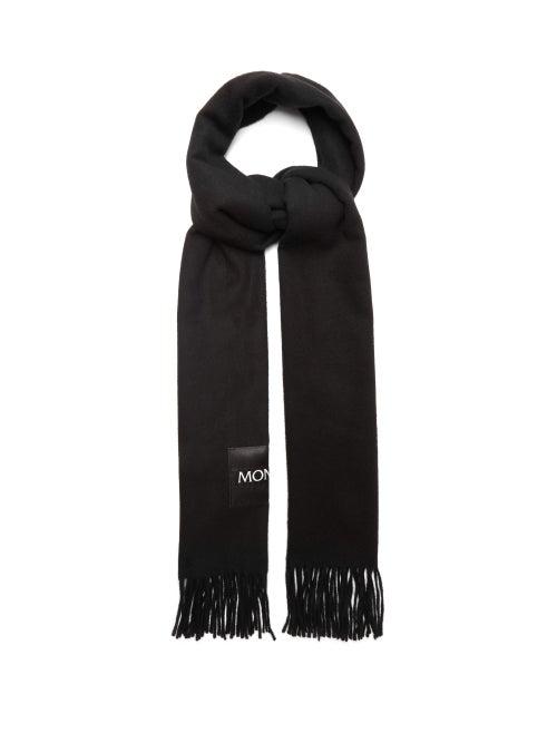 Matchesfashion.com Moncler - Tasselled Wool Scarf - Mens - Black
