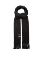 Matchesfashion.com Moncler - Tasselled Wool Scarf - Mens - Black
