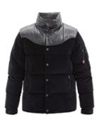 Matchesfashion.com 2 Moncler 1952 - Hooded Down-filled Corduroy Jacket - Mens - Black