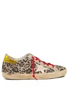 Golden Goose Deluxe Brand Super Star Low-top Leopard-print Trainers