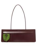 Matchesfashion.com Jil Sander - Mesh Base Leather Shoulder Bag - Womens - Burgundy
