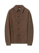 Lemaire - Patch-pocket Corduroy Overshirt - Mens - Brown