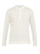 Matchesfashion.com Massimo Alba - Long Sleeved Cotton Henley T Shirt - Mens - White