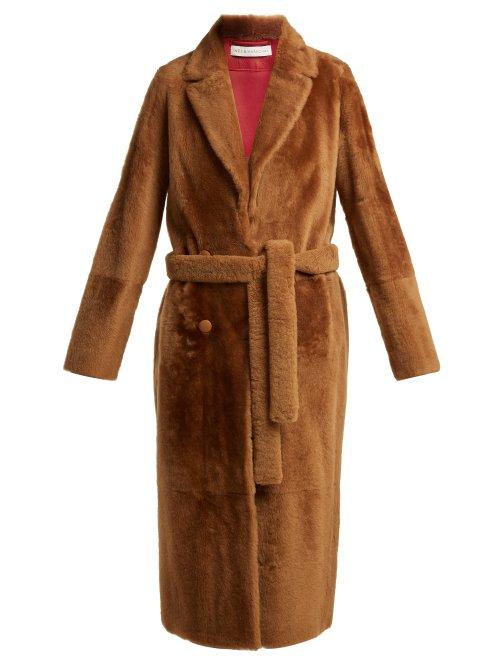 Matchesfashion.com Ins & Marchal - Dakota Lacaune Shearling Coat - Womens - Brown Multi