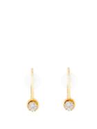 Matchesfashion.com Colville - Small Hoop And Stone Earrings - Womens - Gold