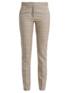 Matchesfashion.com Gabriela Hearst - Lisa Plaid Wool Blend Trousers - Womens - Pink Multi