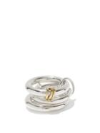 Matchesfashion.com Spinelli Kilcollin - Hydra 18kt Gold & Sterling Silver Ring - Mens - Silver