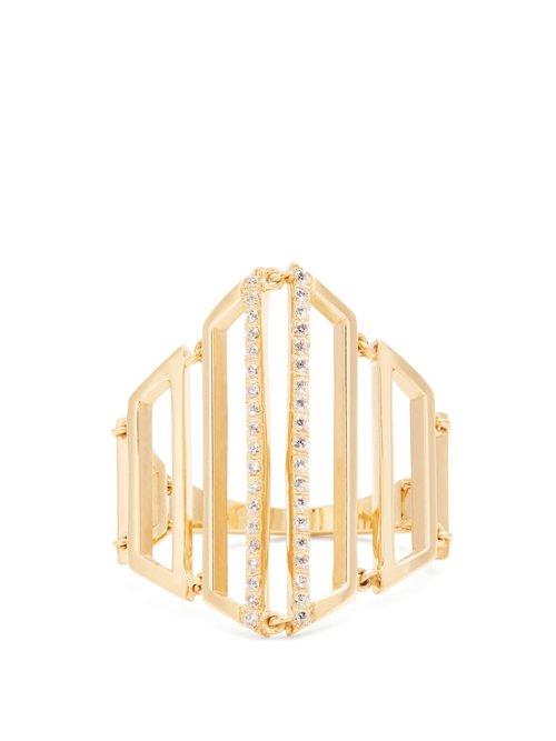 Matchesfashion.com Susan Foster - Diamond & Yellow Gold Ring - Womens - Gold