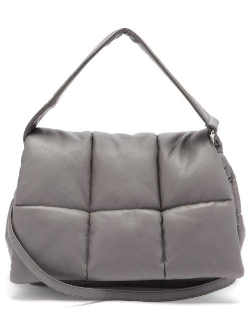 Matchesfashion.com Stand Studio - Wanda Quilted Clutch Bag - Womens - Grey