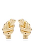 Matchesfashion.com Jw Anderson - Knot Gold Plated Brass Earrings - Womens - Gold