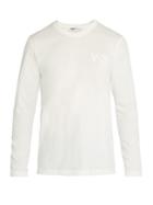 Y-3 Logo-print Crew-neck Long-sleeved Cotton T-shirt