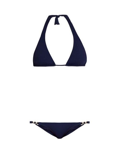 Matchesfashion.com Melissa Odabash - Cannes Triangle Bikini - Womens - Navy