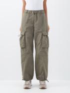 Brunello Cucinelli - Cargo-pocket Twill Trousers - Womens - Khaki