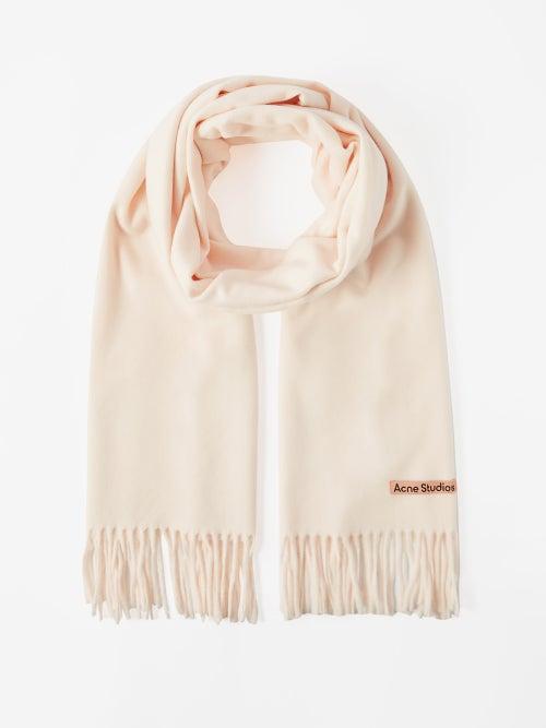 Acne Studios - Canada Fringed Wool Scarf - Womens - Cream