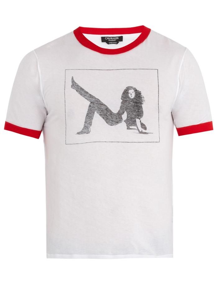 Calvin Klein 205w39nyc Silhouette-print Cotton T-shirt