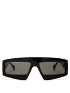 Matchesfashion.com Gucci - Logo Embellished Acetate Sunglasses - Womens - Black