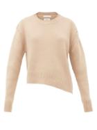 Matchesfashion.com Bottega Veneta - Oversized Cut-out Rib-knitted Sweater - Womens - Beige