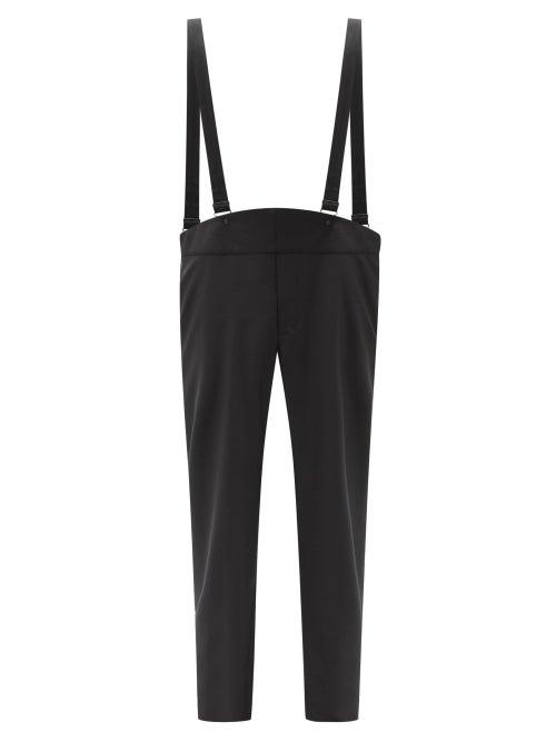 Matchesfashion.com Sasquatchfabrix - Suspender Wool-blend Twill Waders - Mens - Black