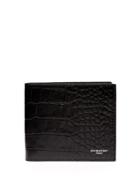 Givenchy Crocodile-effect Bi-fold Leather Wallet