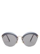 Miu Miu Cat-eye Frame Metal Sunglasses