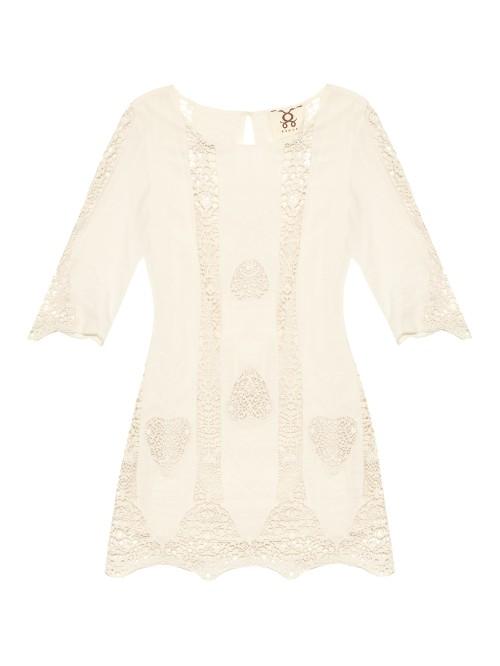 Figue Anina Lace-insert Cotton Kaftan