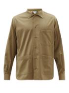 Matchesfashion.com Caruso - Patch-pocket Wool-solaro Shirt - Mens - Beige