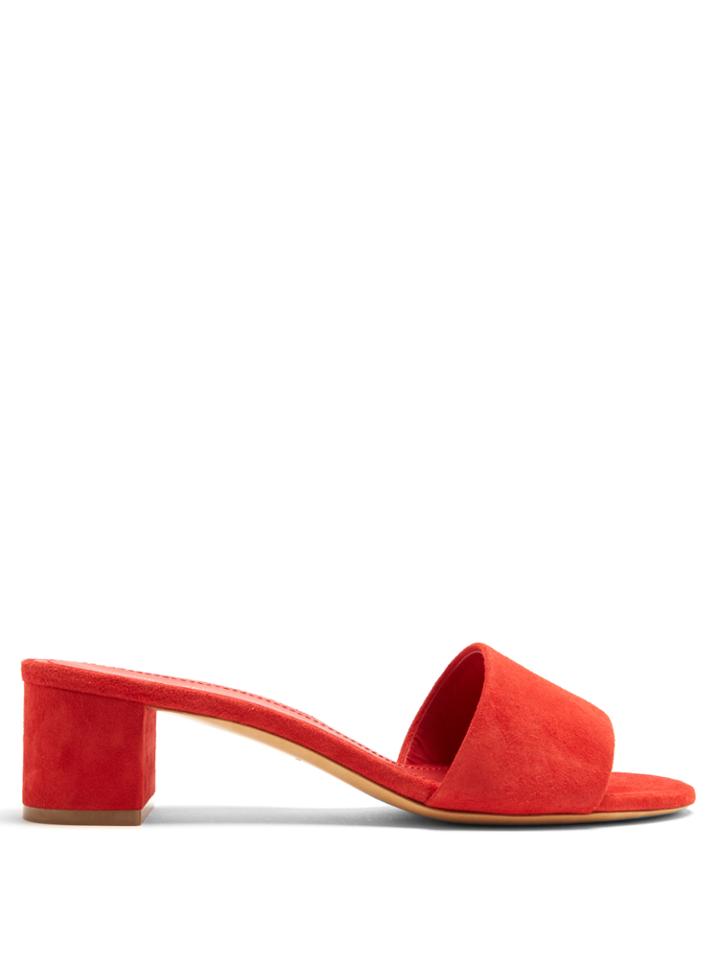 Mansur Gavriel Single-strap Suede Sandals