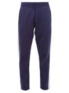 Matchesfashion.com Reigning Champ - Side Stripe Cotton Jersey Track Pants - Mens - Blue