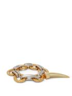 Matchesfashion.com Chlo - Resin Tooth Two Tone Charm Bracelet - Womens - Gold