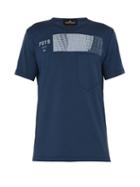 Matchesfashion.com Stone Island Shadow Project - Shadow Project Printed Cotton T Shirt - Mens - Blue