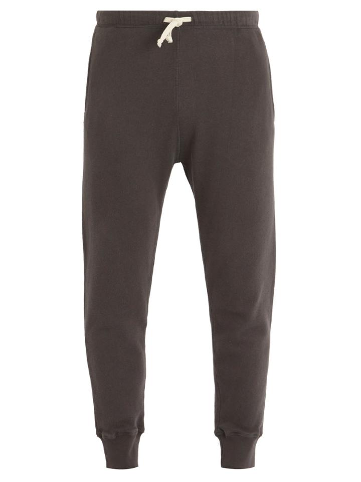 American Vintage Cotton-fleece Track Pants