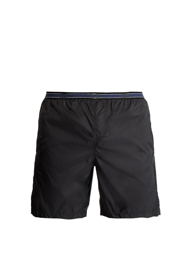 Fendi Logo-jacquard Swim Shorts