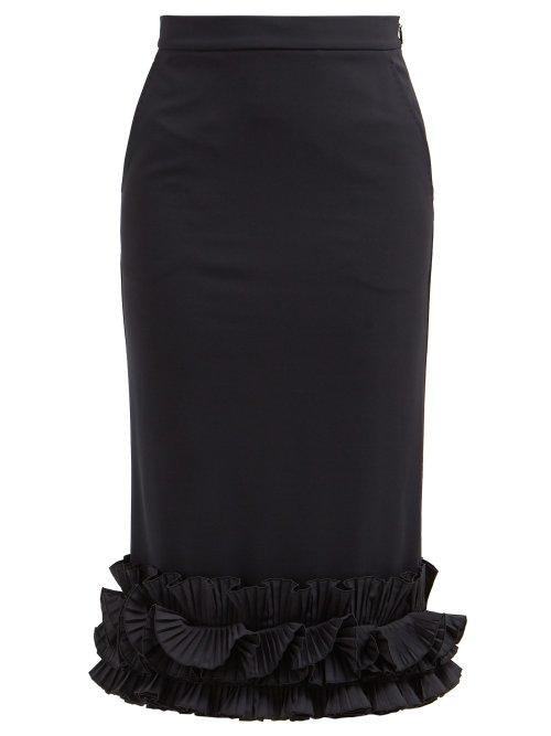 Matchesfashion.com Max Mara - Zircone Skirt - Womens - Navy