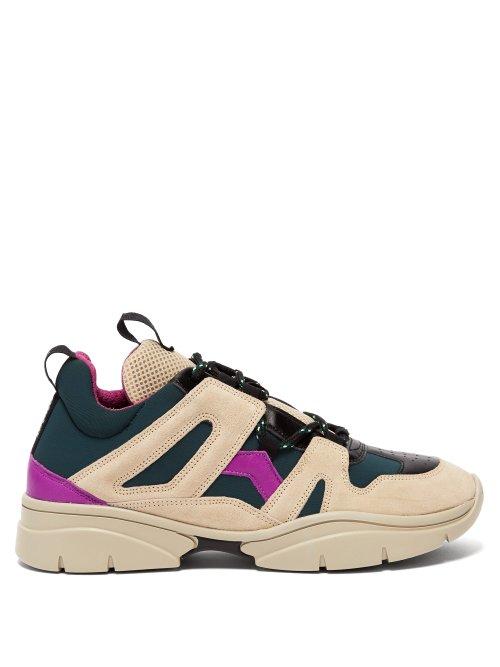 Matchesfashion.com Isabel Marant - Kindsay Trainers - Womens - Green Multi