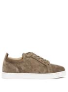 Christian Louboutin - Louis Junior Suede Trainers - Mens - Brown