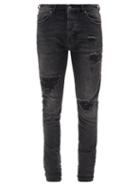 Mens Rtw Ksubi - Van Winkle Distressed Slim-leg Jeans - Mens - Black