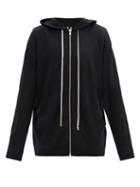 Matchesfashion.com Rick Owens - Zip-through Cashmere Hooded Sweater - Mens - Black
