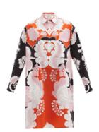 Matchesfashion.com Valentino - Arazzo-print Cotton-poplin Shirt Dress - Womens - Multi