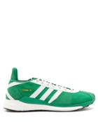 Matchesfashion.com Adidas X Human Made - Tokio Solar Mesh And Leather Trainers - Mens - Green White