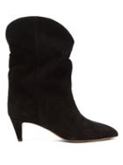 Matchesfashion.com Isabel Marant - Dernee Suede Ankle Boots - Womens - Black