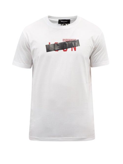Dsquared2 - Icon-appliqu Cotton-jersey T-shirt - Mens - White