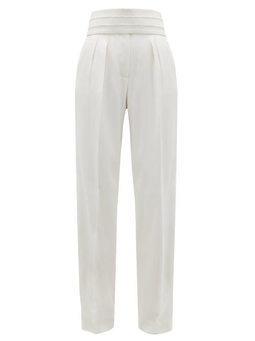 Matchesfashion.com Max Mara - Persia Trousers - Womens - White