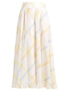 Thierry Colson Romane Stripe-print Cotton-voile Skirt
